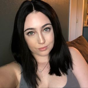 Black short bob human hair wig